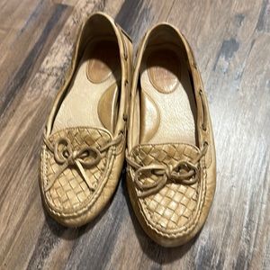 Frye Woven Reagan Leather Driving Moccasins